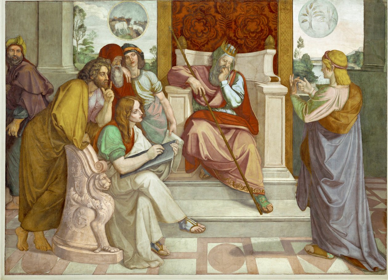 Josef Egyptský a egyptský úředník Potifar od Friedrich Overbeck