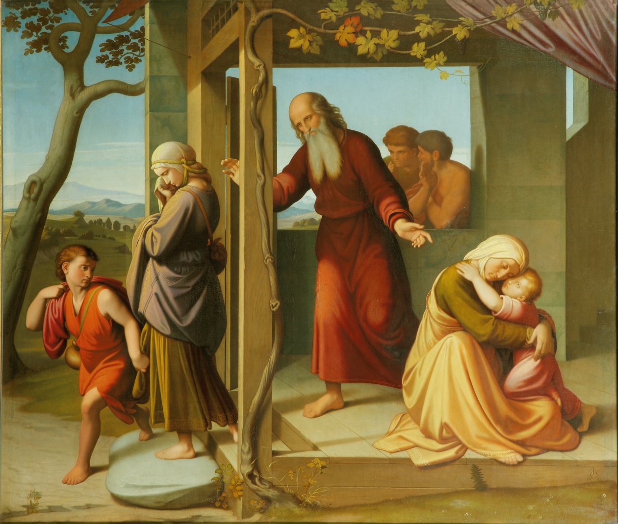 Vyhoštění Hagar, 1841 od Friedrich Overbeck