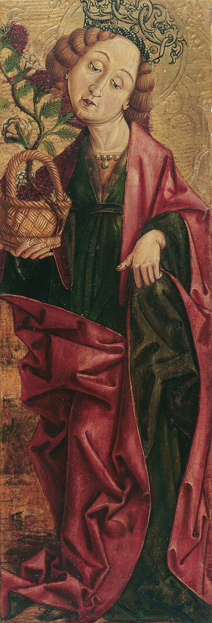 Svatá Dorothea (uvnitř) a sv. Alexius (venku) od Friedrich Pacher (Umkreis)