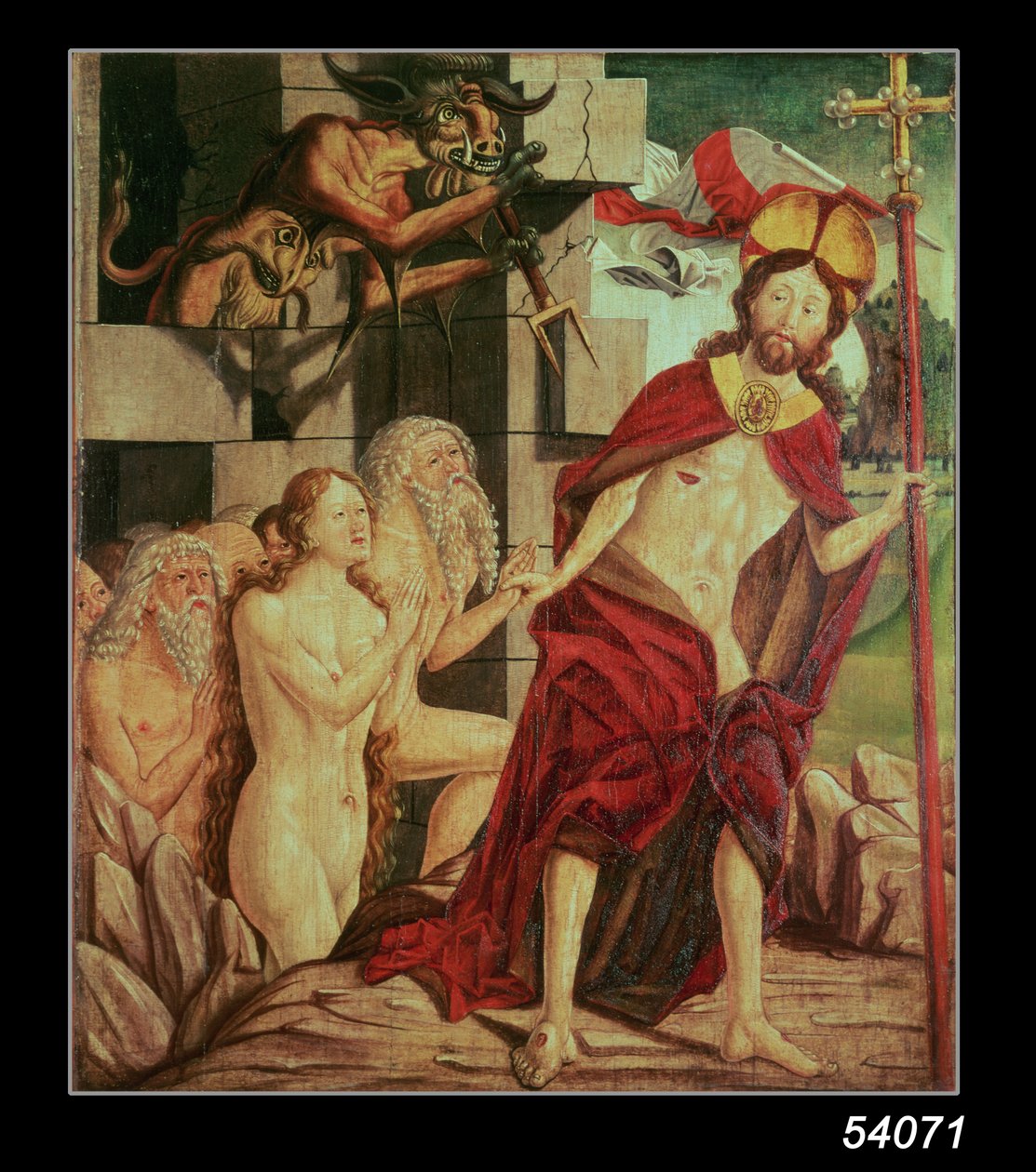 Kristus v pekle od Friedrich Pacher