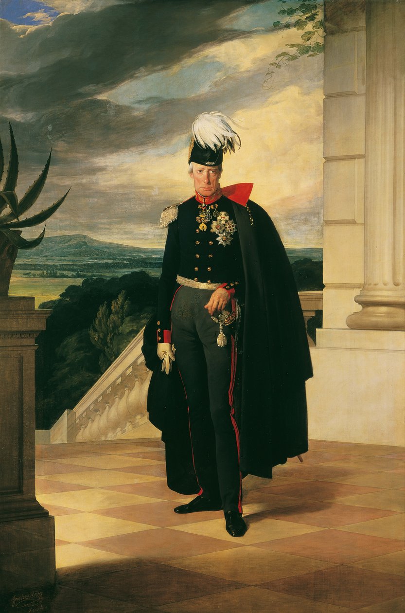 Rakouský císař František I. 1768-1835 v pruské generálské uniformě, 1834. od Friedrich Ritter von Amerling
