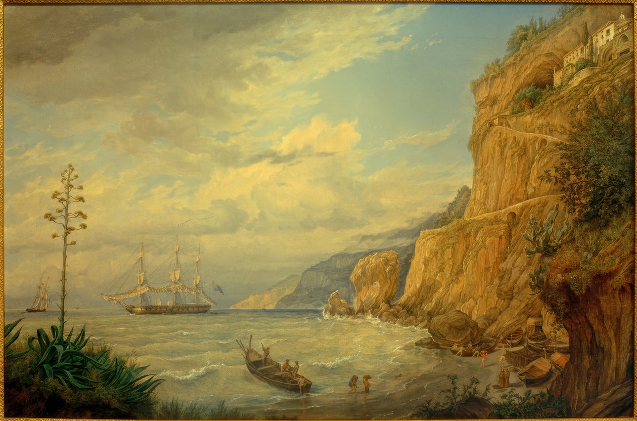 F.Thöming, Kapuzinerkloster bei Amalfi od Friedrich Thöming