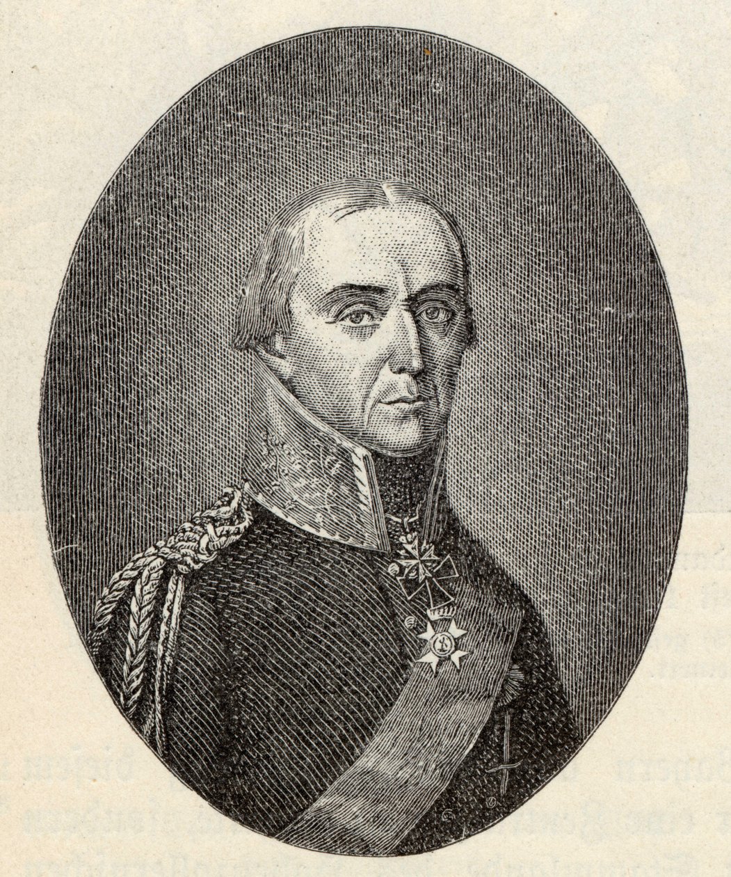 Friedrich Wilhelm Graf Bülow von Dennewitz 1755-1816. od Friedrich Wilhelm Bollinger