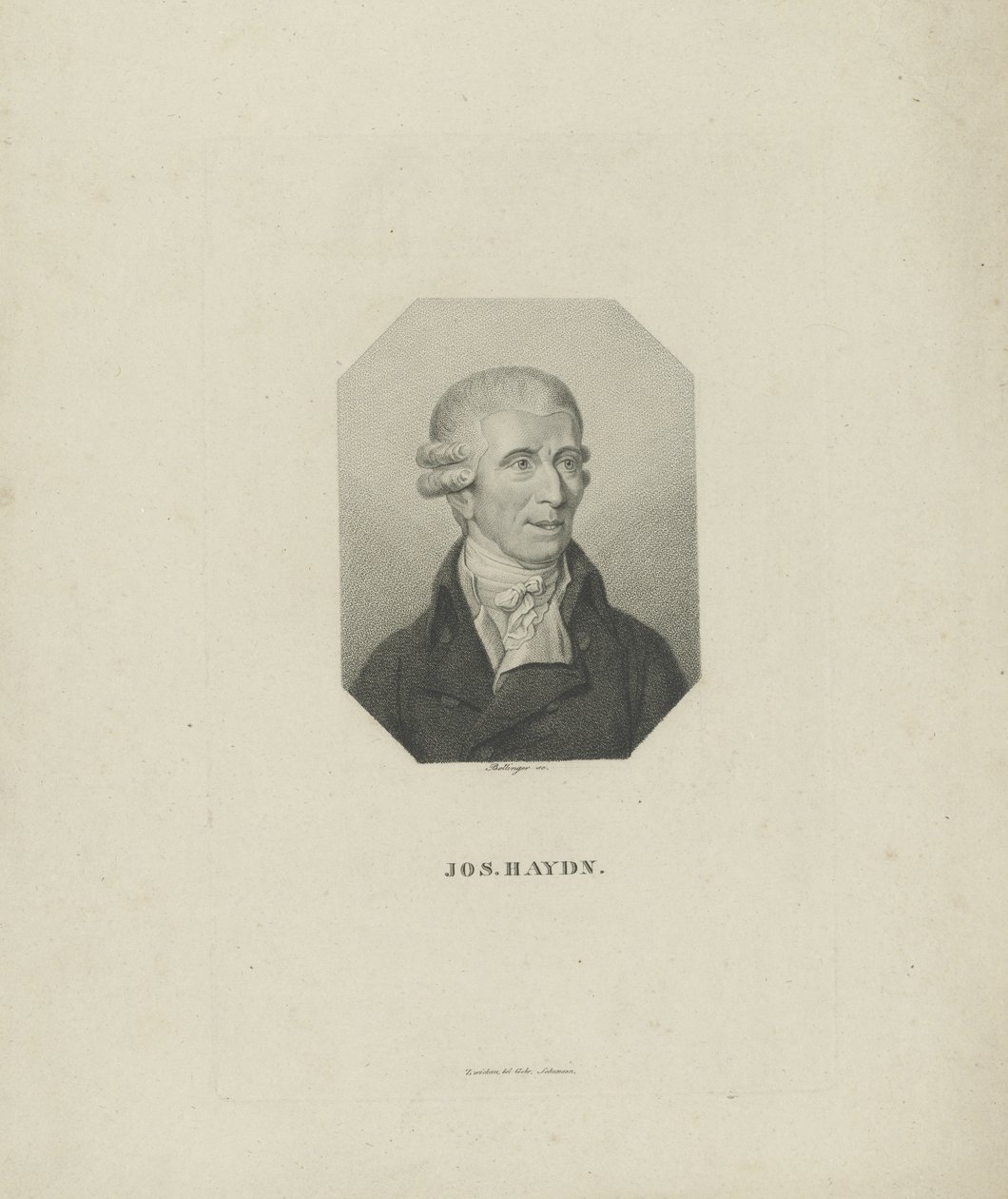 Portrét skladatele Josepha Haydna 1732-1809, 1818. od Friedrich Wilhelm Bollinger