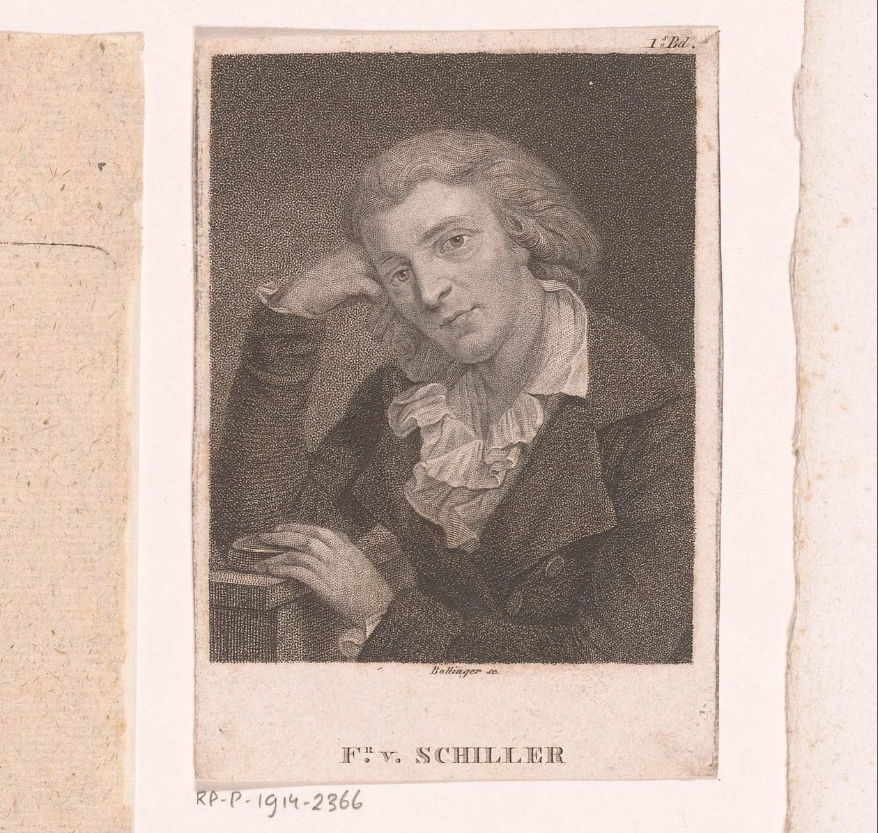 Portrét Friedricha von Schillera od Friedrich Wilhelm Bollinger