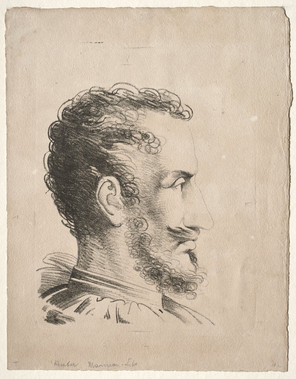 Hlava profilu od Friedrich Wilhelm Reuter