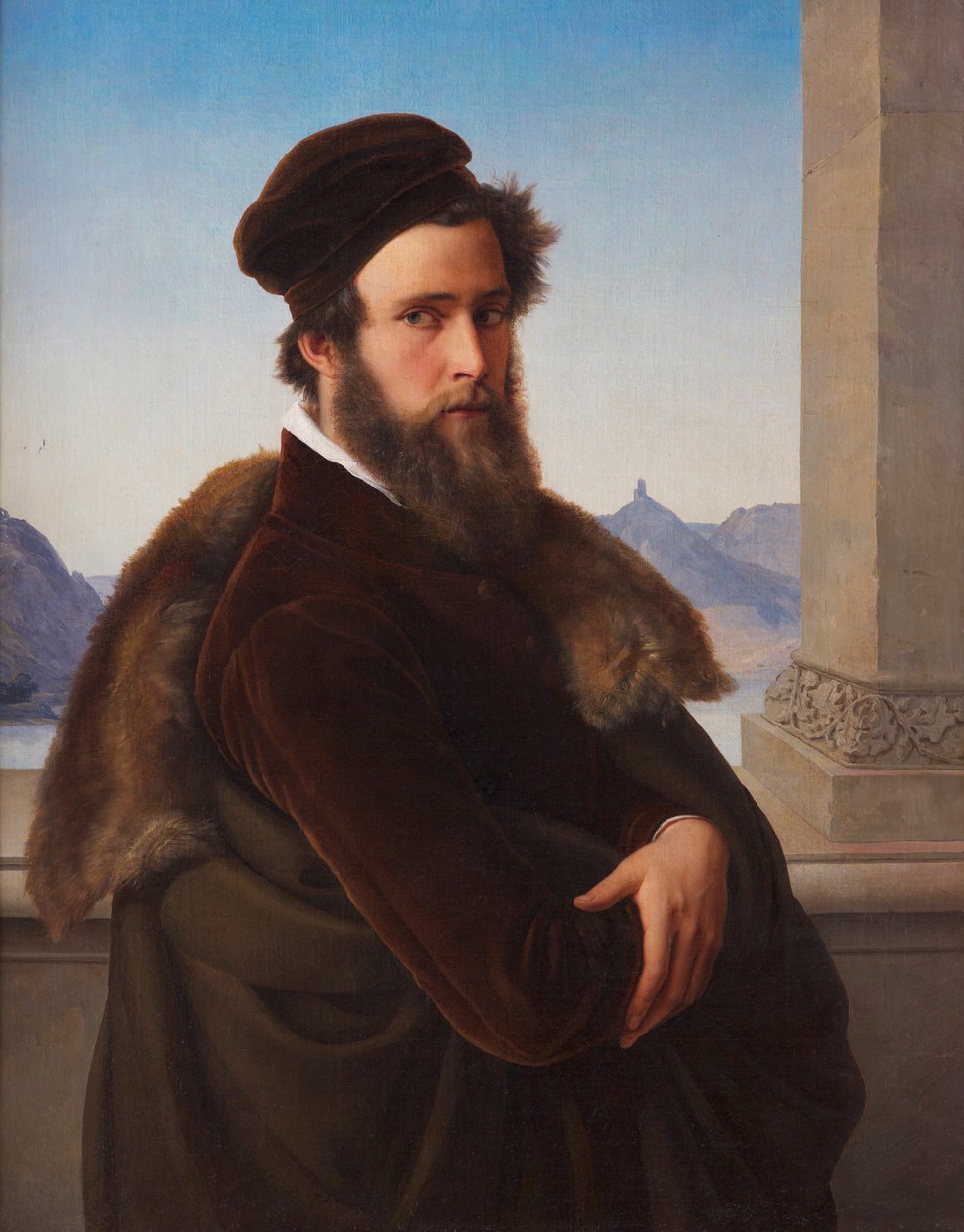 Bearded Man Jacob Becker, zvaný Becker von Worms, 1832. od Friedrich Wilhelm von Schadow