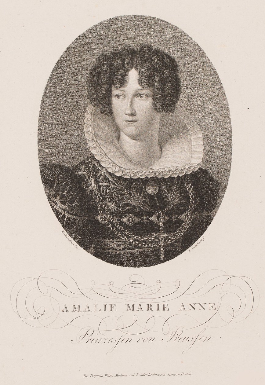 Princezna Marianne Pruská 1785-1846, po roce 1812. od Friedrich Wilhelm von Schadow
