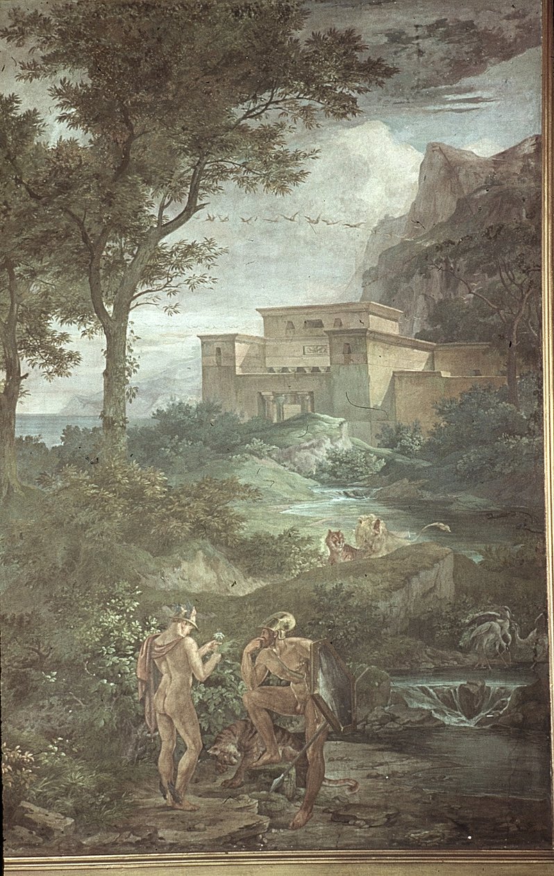 Odysseus na ostrově Circe, Scény z Odyssey od Friedrich the Elder Preller