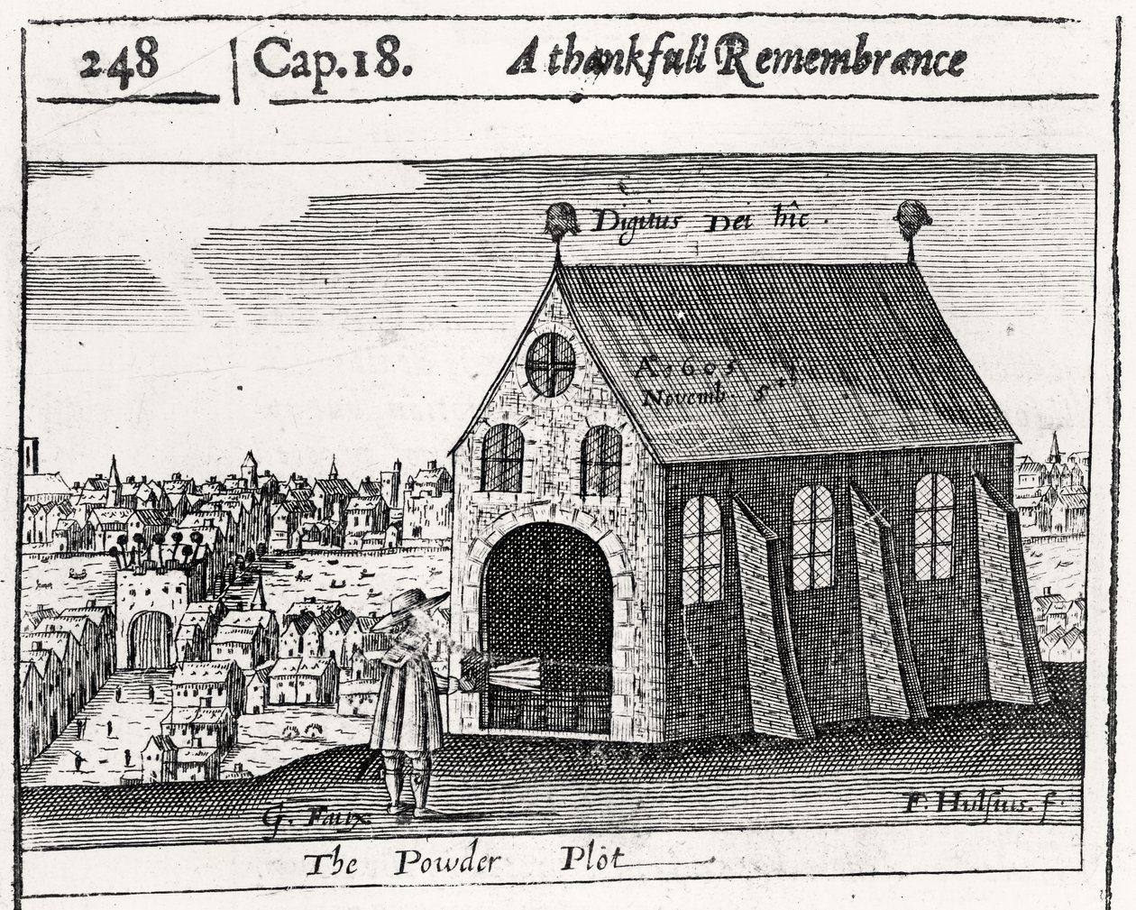 Vděčná vzpomínka na Powder Plot, 5. listopadu 1605 od Friedrich van Hulsen