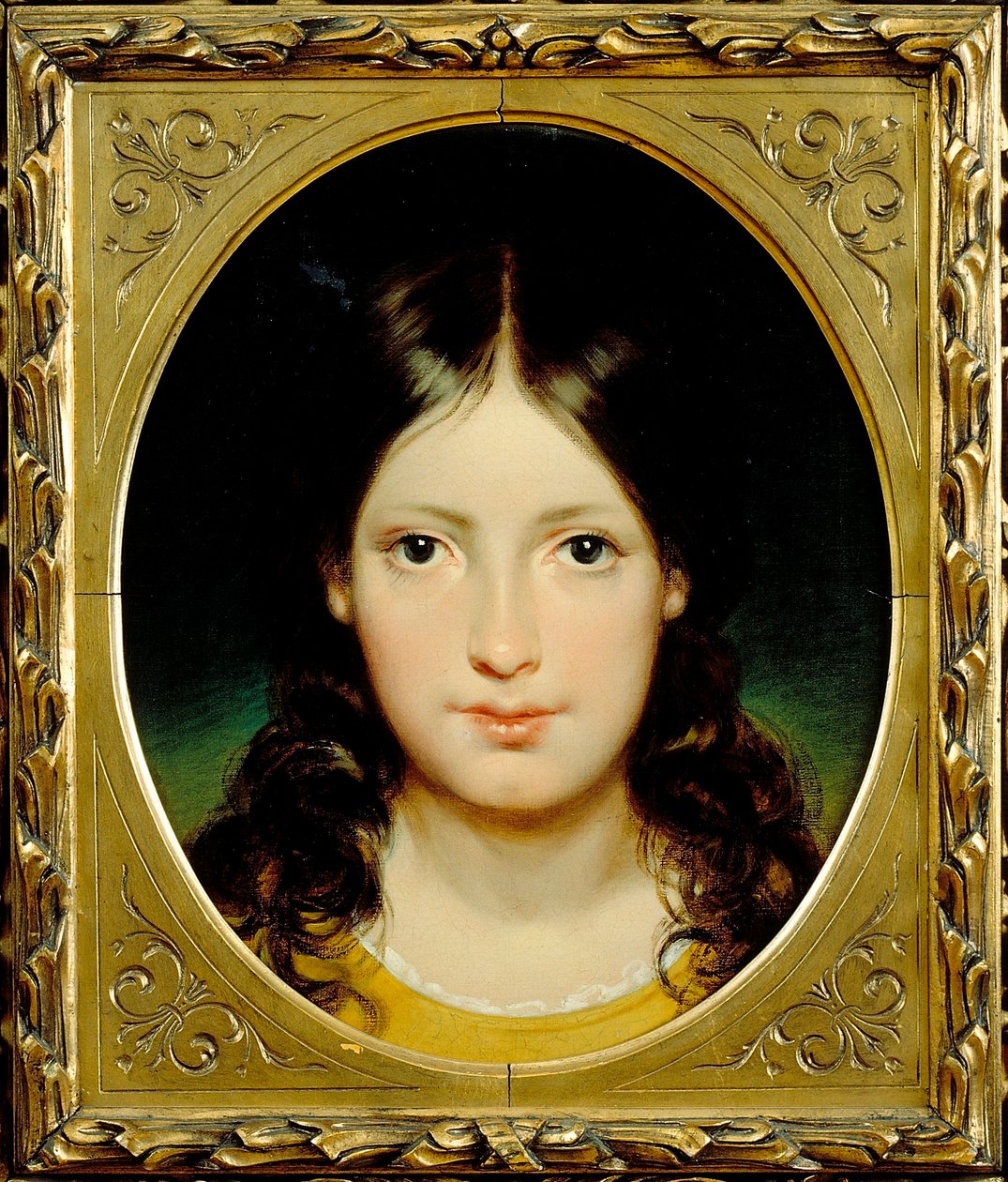 "Dívka"" (Mladá dívka) Obraz Friedricha Rittera von Amerling (1803-1887) kolem roku 1838 - Olej na plátně Rozměr 39,5x32,5 cm Moravská galerie, Brno od Friedrich von Amerling