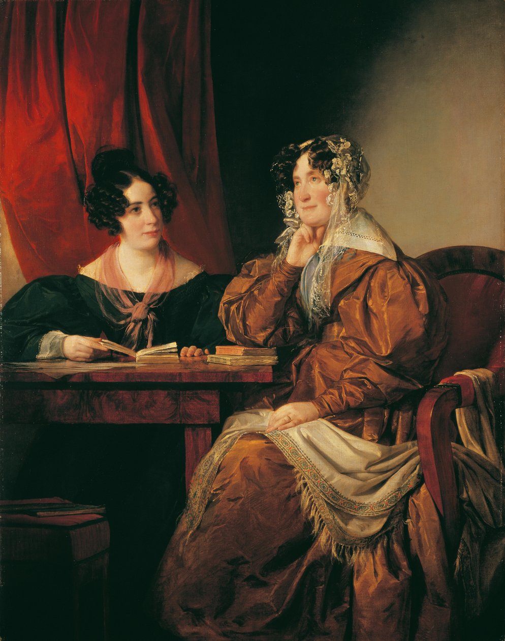 Henriette baronka Pereira-Arnstein (1780-1859) s dcerou Florou (1814-1882) od Friedrich von Amerling