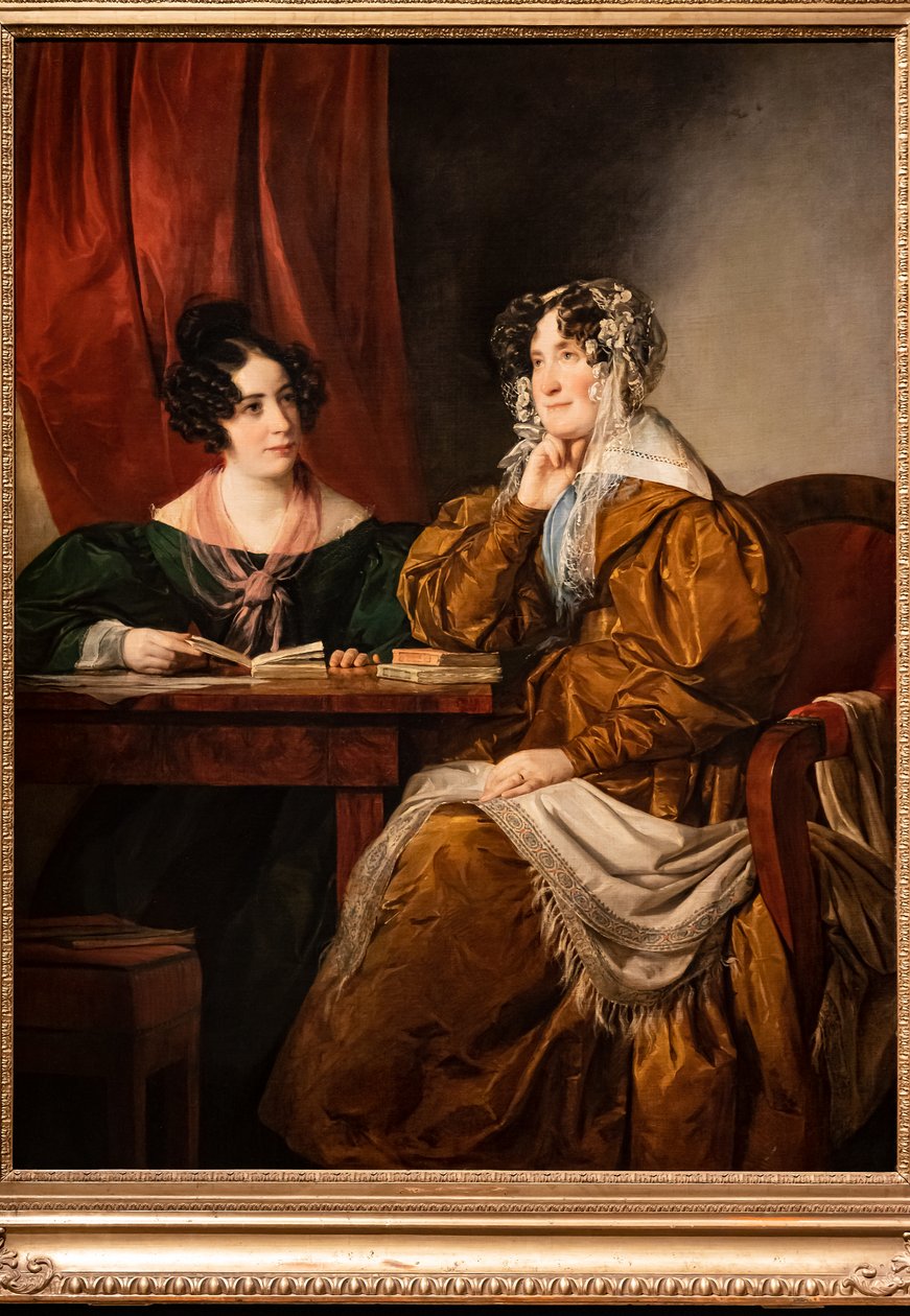 Portrét baronky Henriette von Pereira - Armstein s dcerou Florou od Friedrich von Amerling