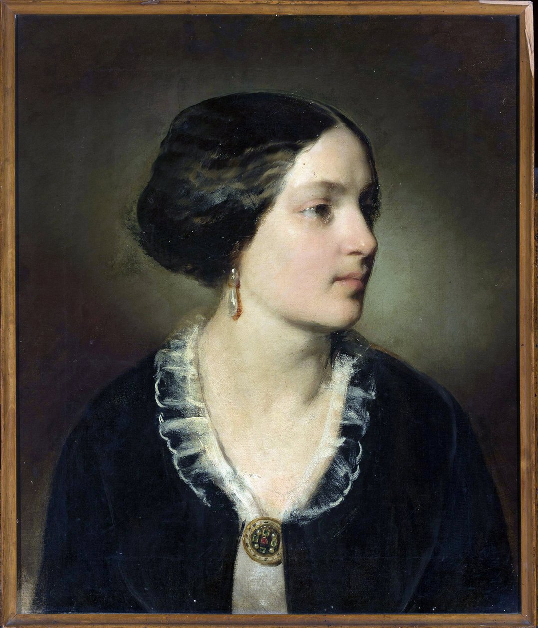 Portrét hraběnky Katarzyny Potocké (1825-1907), rozené Branické - Friedrich Ritter von Amerling (1803-1887). Olej na plátně od Friedrich von Amerling