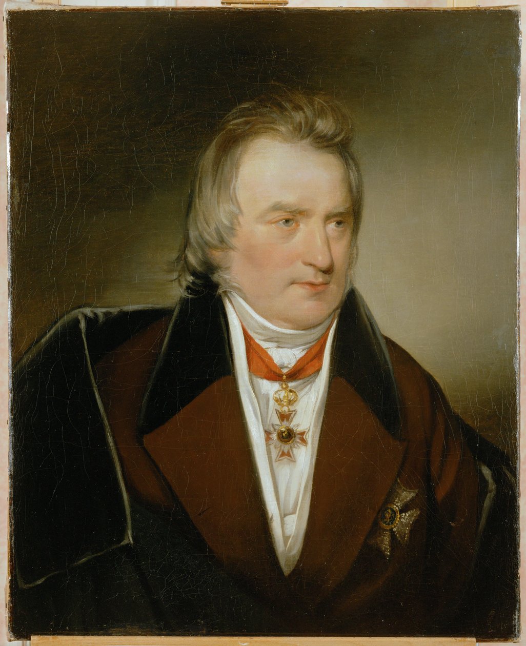 Profesor Dr. Ignaz Rudolf Bischoff von Altenstern, hlavní lékař rakouské armády, první mecenáš Amerlingu ... (malba na plátně) od Friedrich von Amerling