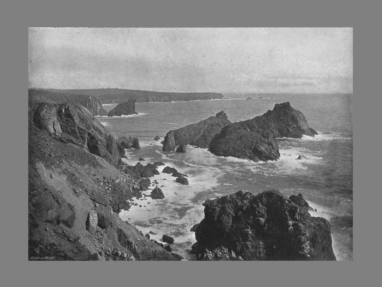 Old Lizard Head a Kynance Cove, c1900 od Frith and Co