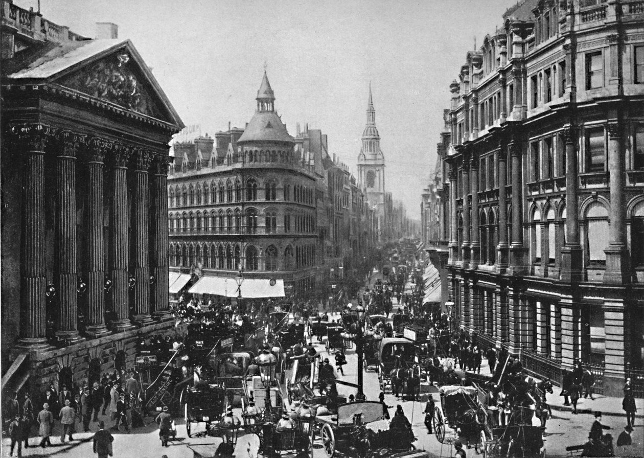 The Mansion House and Cheapside, c1896 od Frith and Co