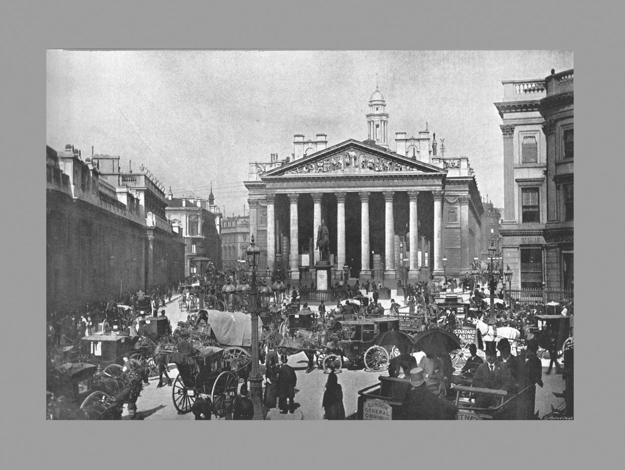 The Royal Exchange, Londýn, c1900 od Frith and Co