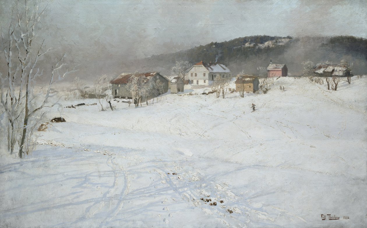 Zima od Fritz Thaulow
