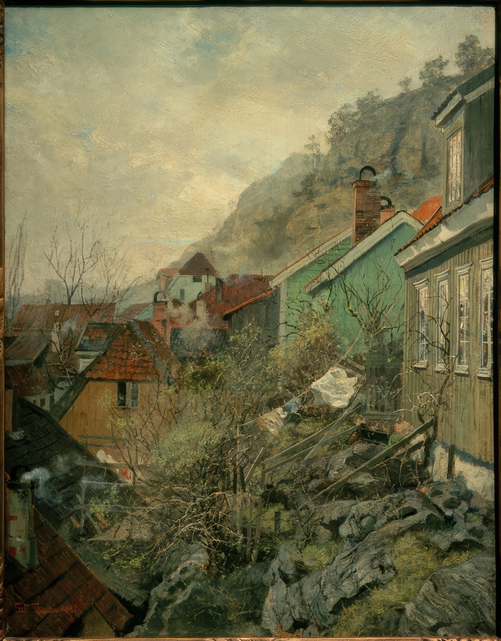 Domy v Kragerø od Fritz Thaulow
