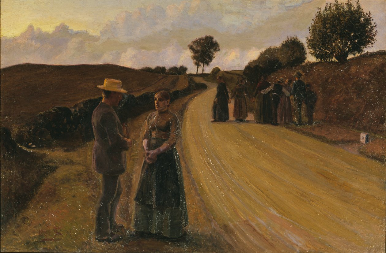Večerní milování, 1889-91 od Fritz Syberg
