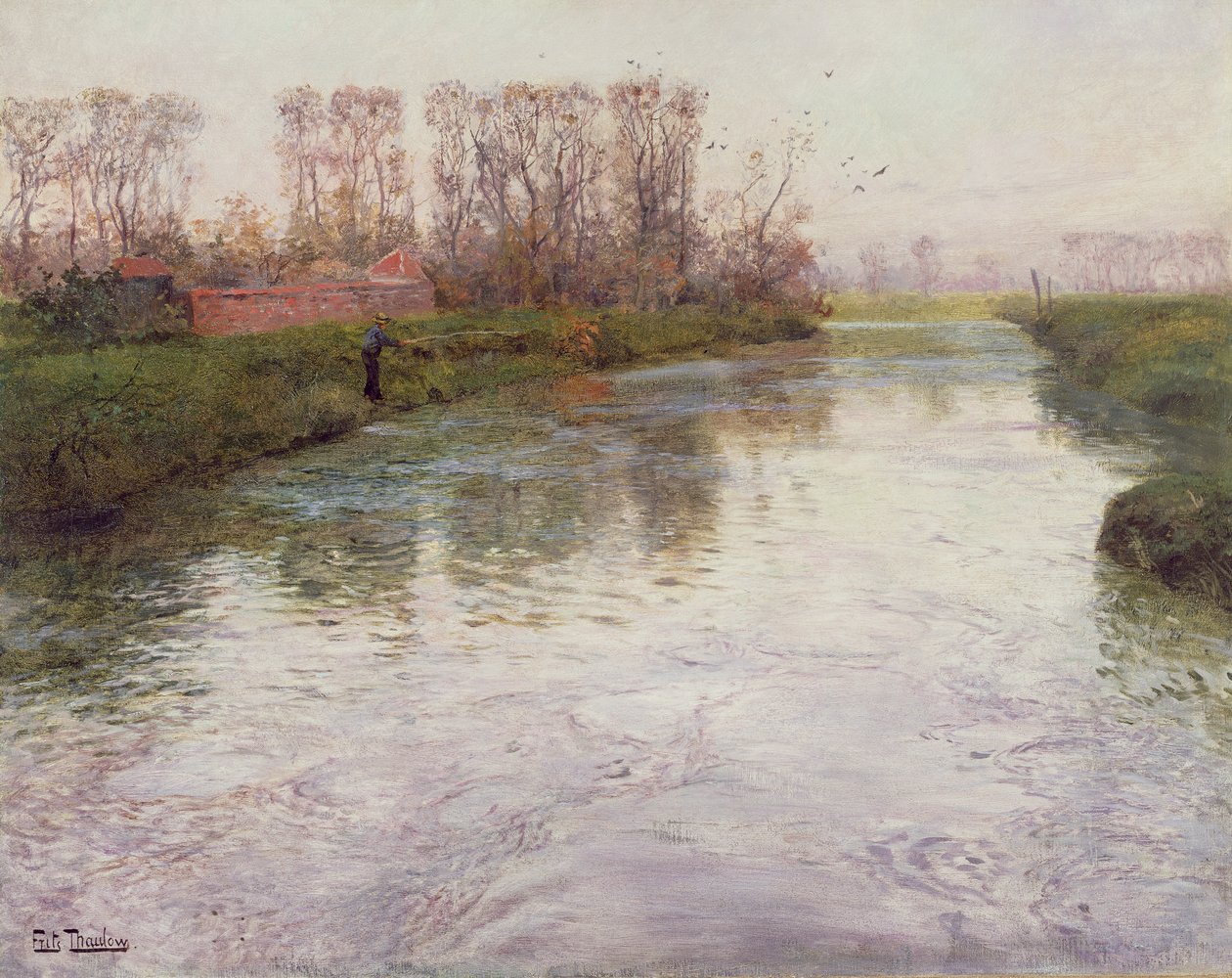 Stream, kolem roku 1890 od Frits Thaulow