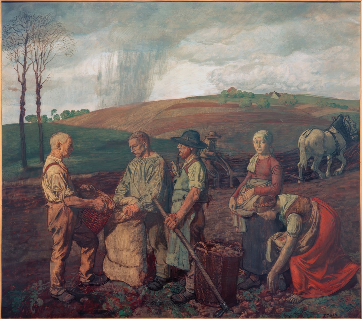 Sklizeň brambor od Fritz Böhle