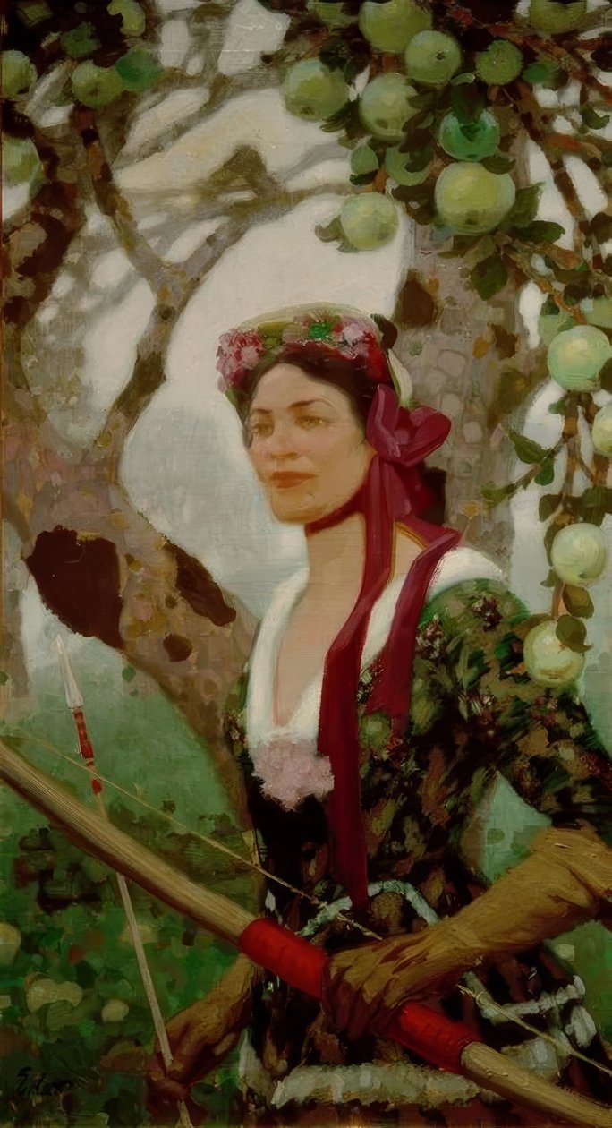 Moderní Diana od Fritz Erler