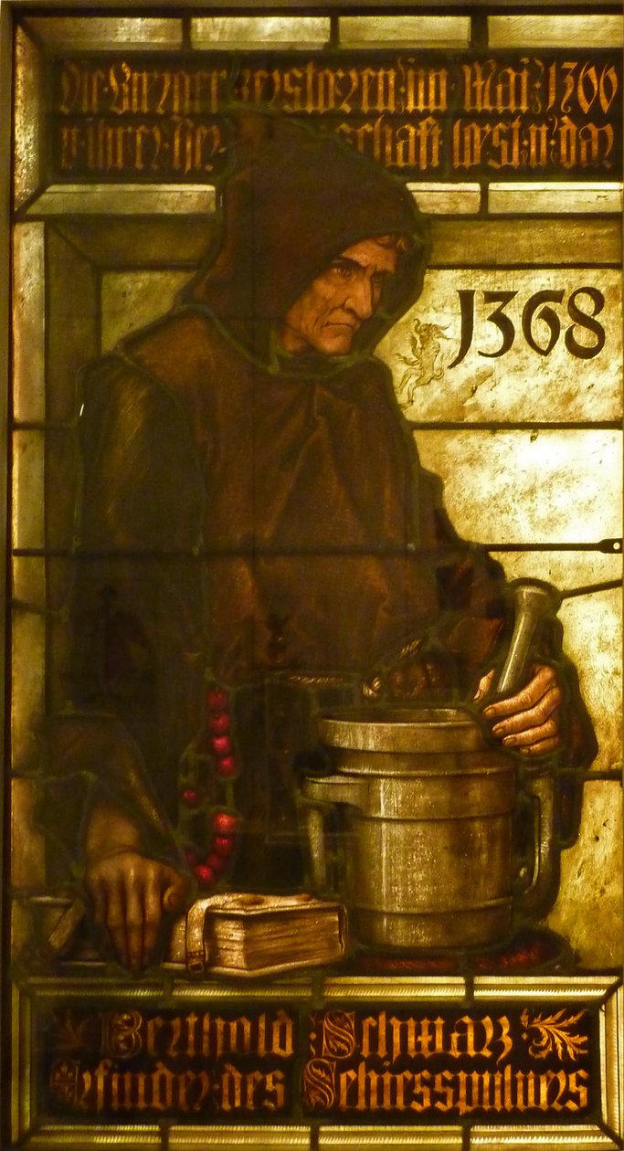 Berthold Schwarz, vynálezce střelného prachu, 1368 od Fritz Geiges