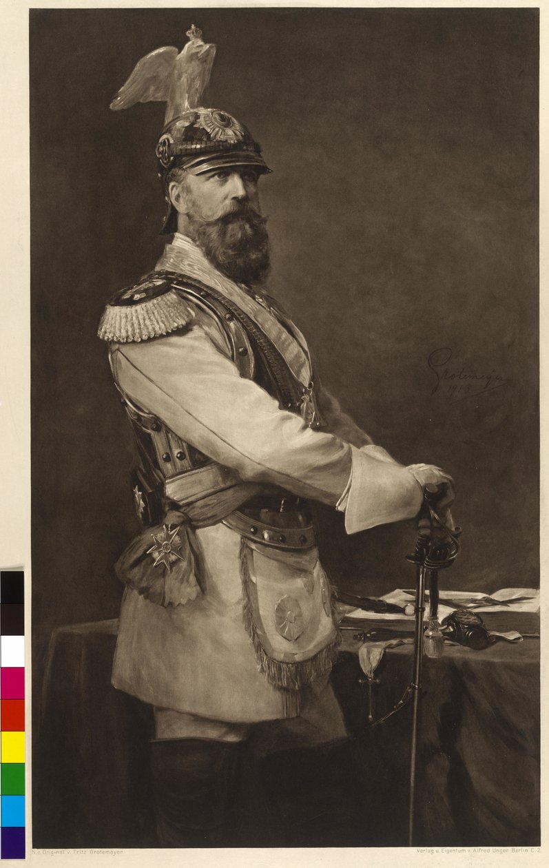 Německý císař a pruský král Fridrich III. od Fritz Grotemeyer