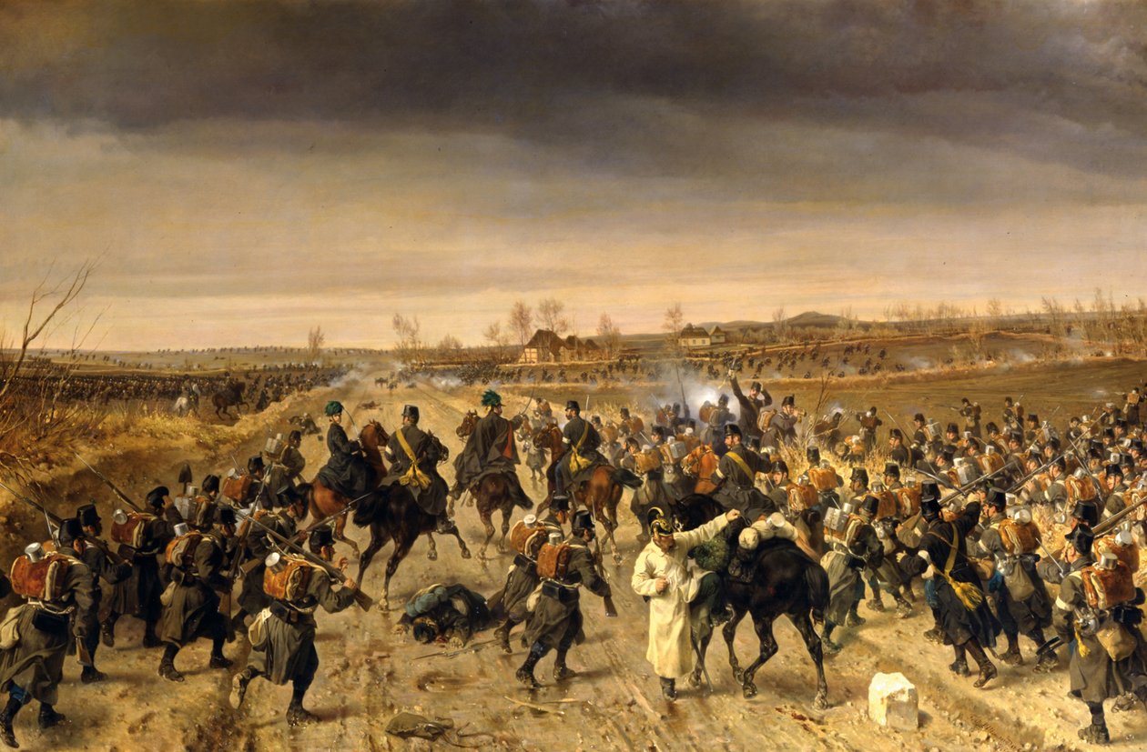 Bitva u Oberselku 3. února 1864 od Fritz L