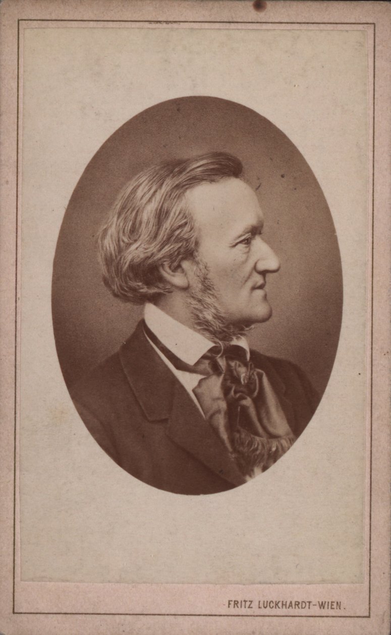 Portrét skladatele Richarda Wagnera 1813-1883, c. 1875. od Fritz Luckhardt
