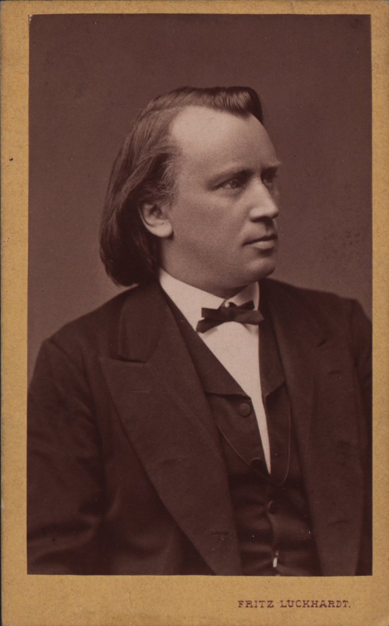 Portrét skladatele Johannese Brahmse 1833-1897, c. 1875. od Fritz Luckhardt