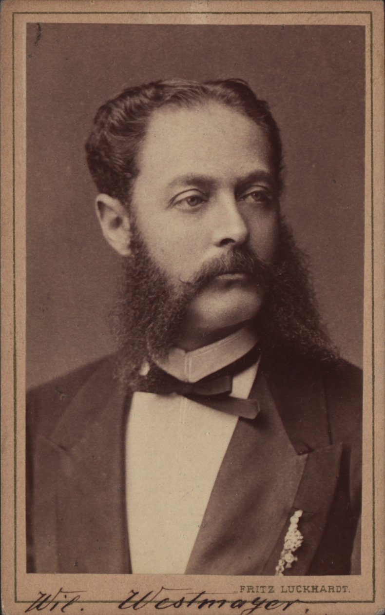 Portrét skladatele Wilhelma Westmeyera 1829-1880. od Fritz Luckhardt