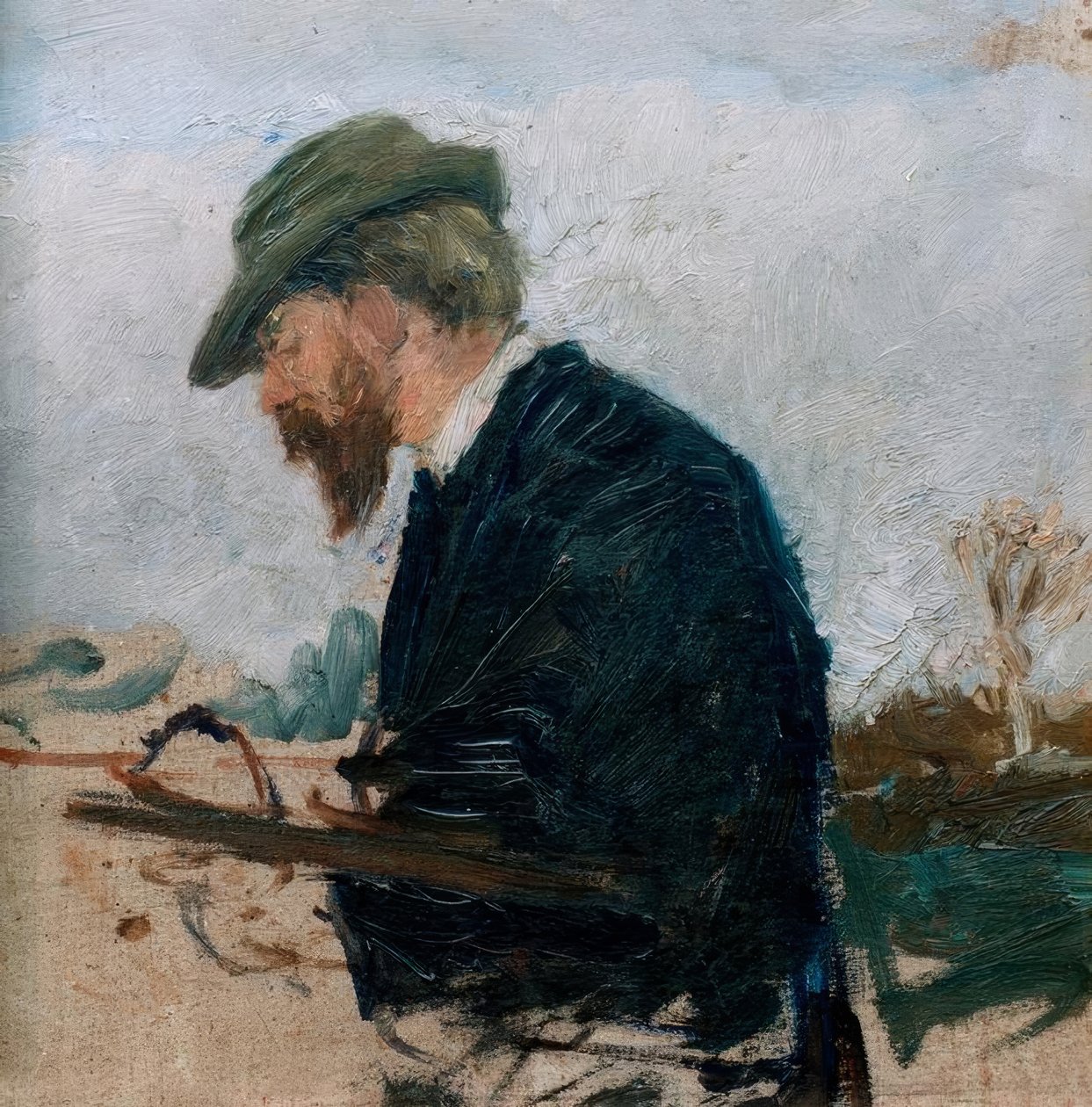Otto Modersohn obraz od Fritz Mackensen