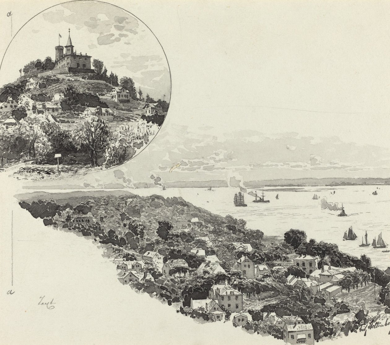 Blankenese od Fritz Stoltenberg
