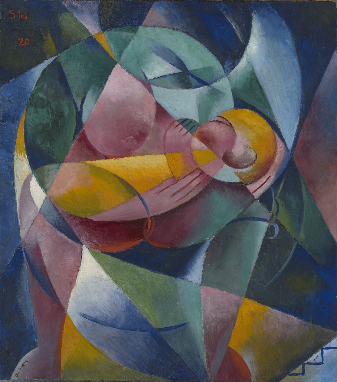 Matka a dítě, 1920 od Fritz Stuckenberg