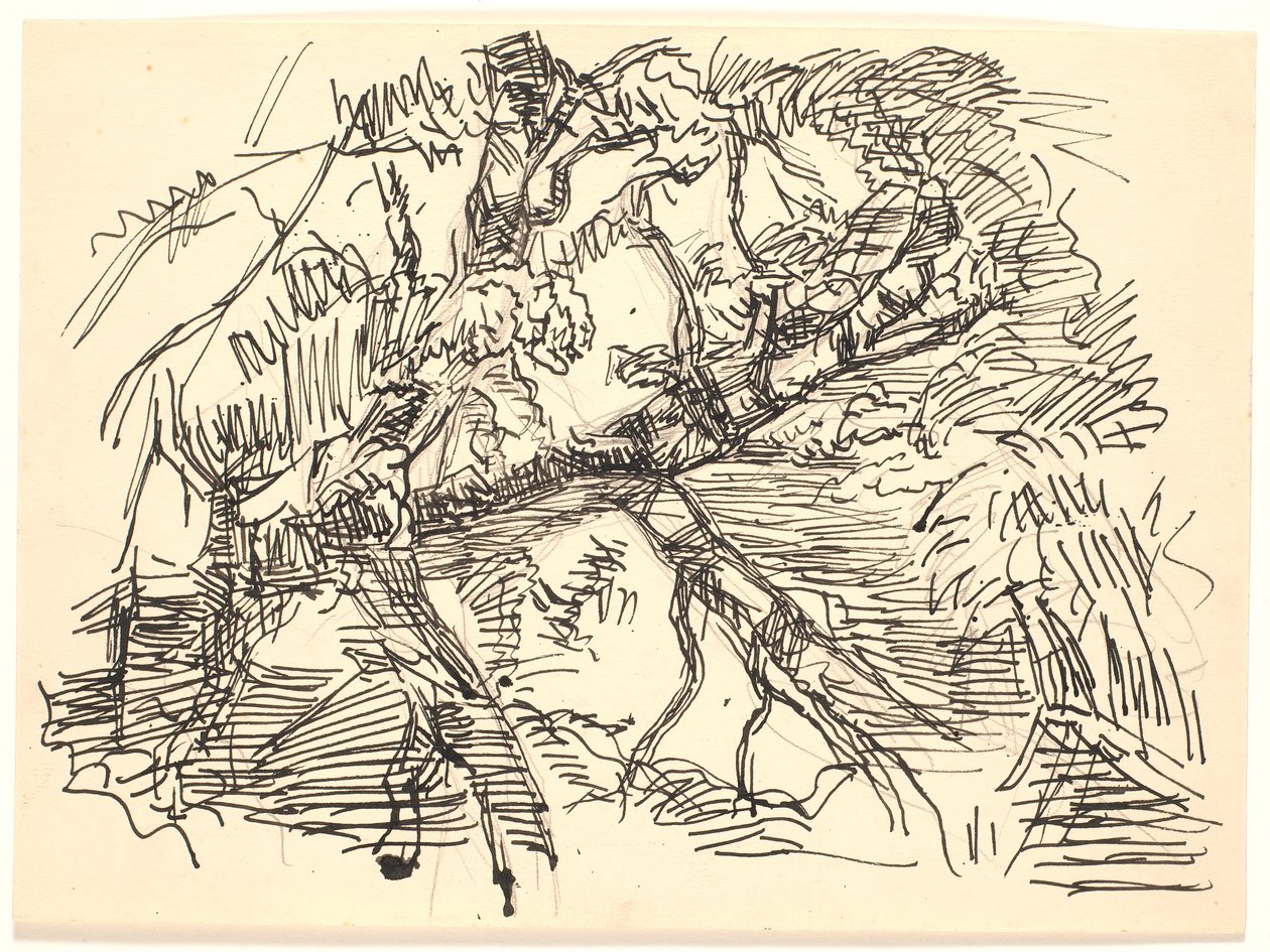 Větve nad vodou od Fritz Syberg