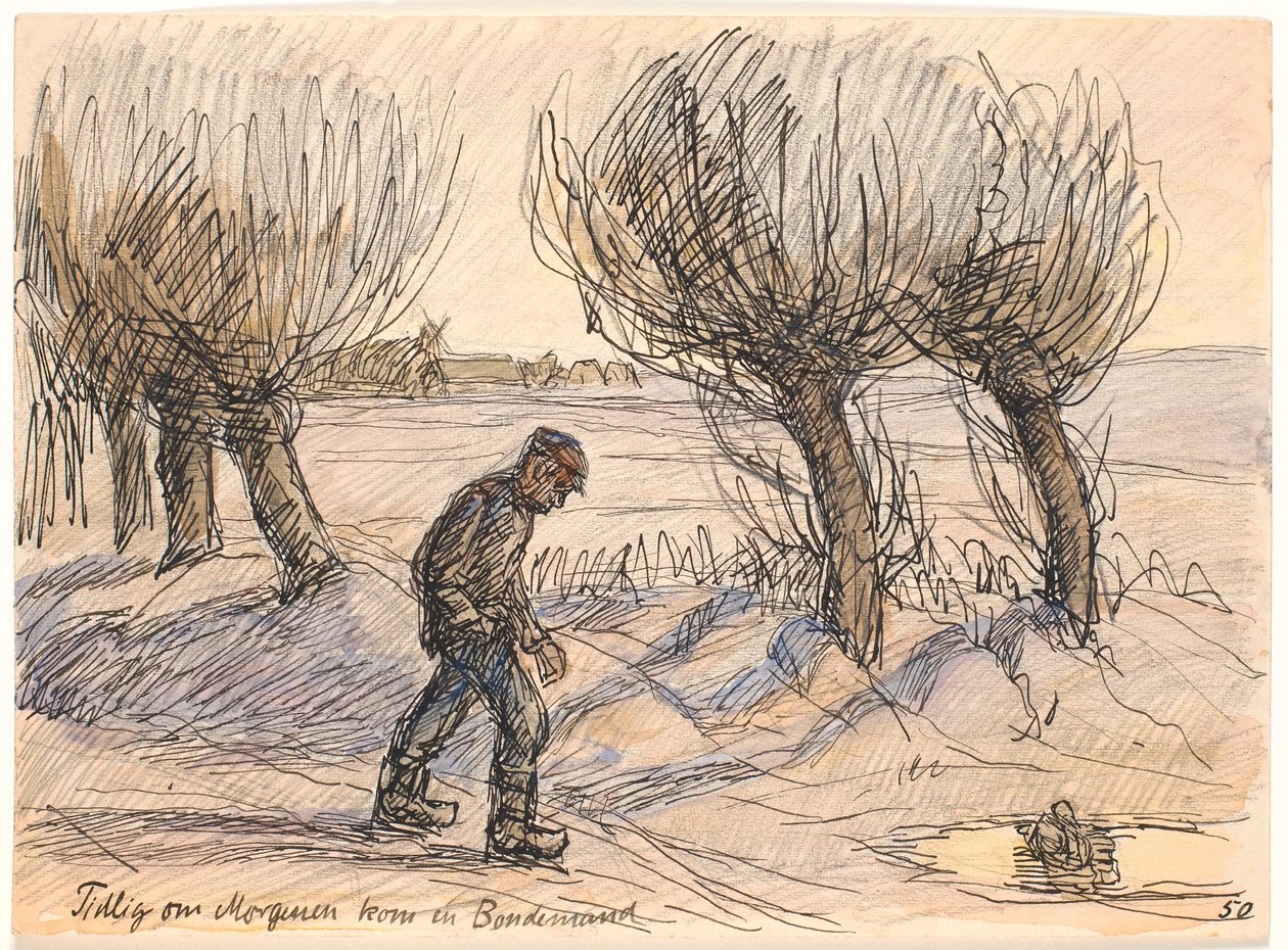 Brzy ráno přišel farmář od Fritz Syberg