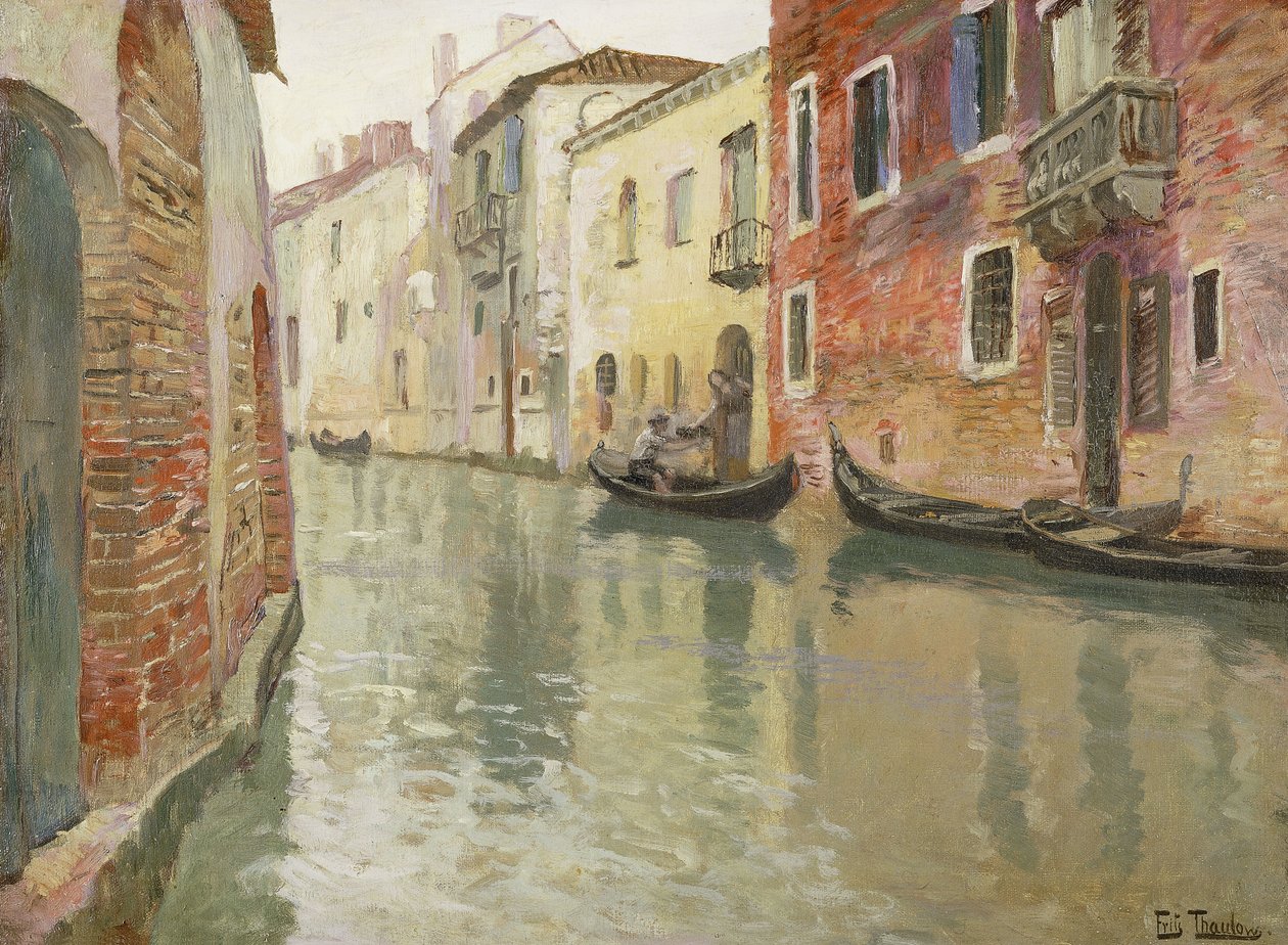 Benátské stojaté vody, od Frits Thaulow