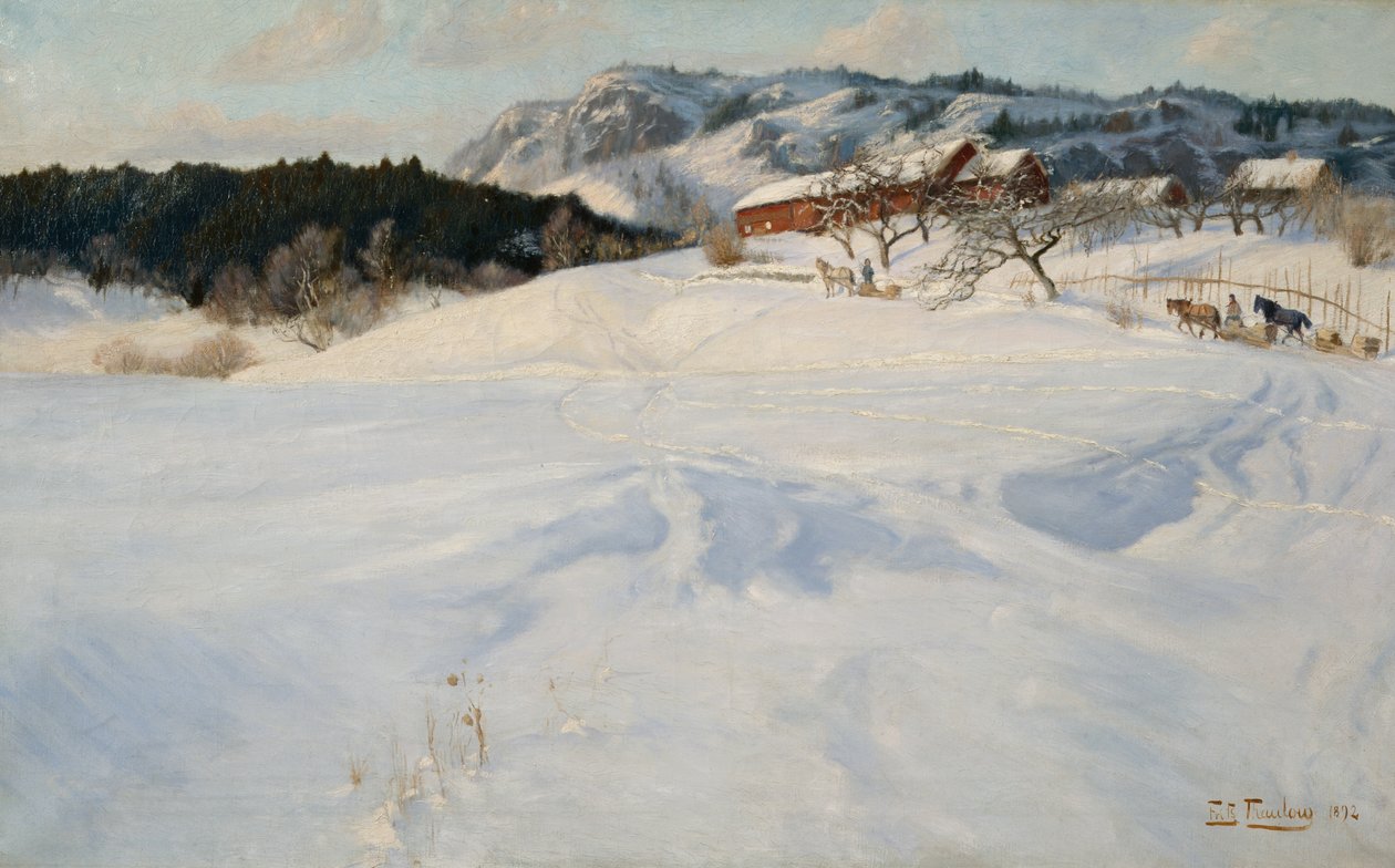 Farma Fleskum od Fritz Thaulow