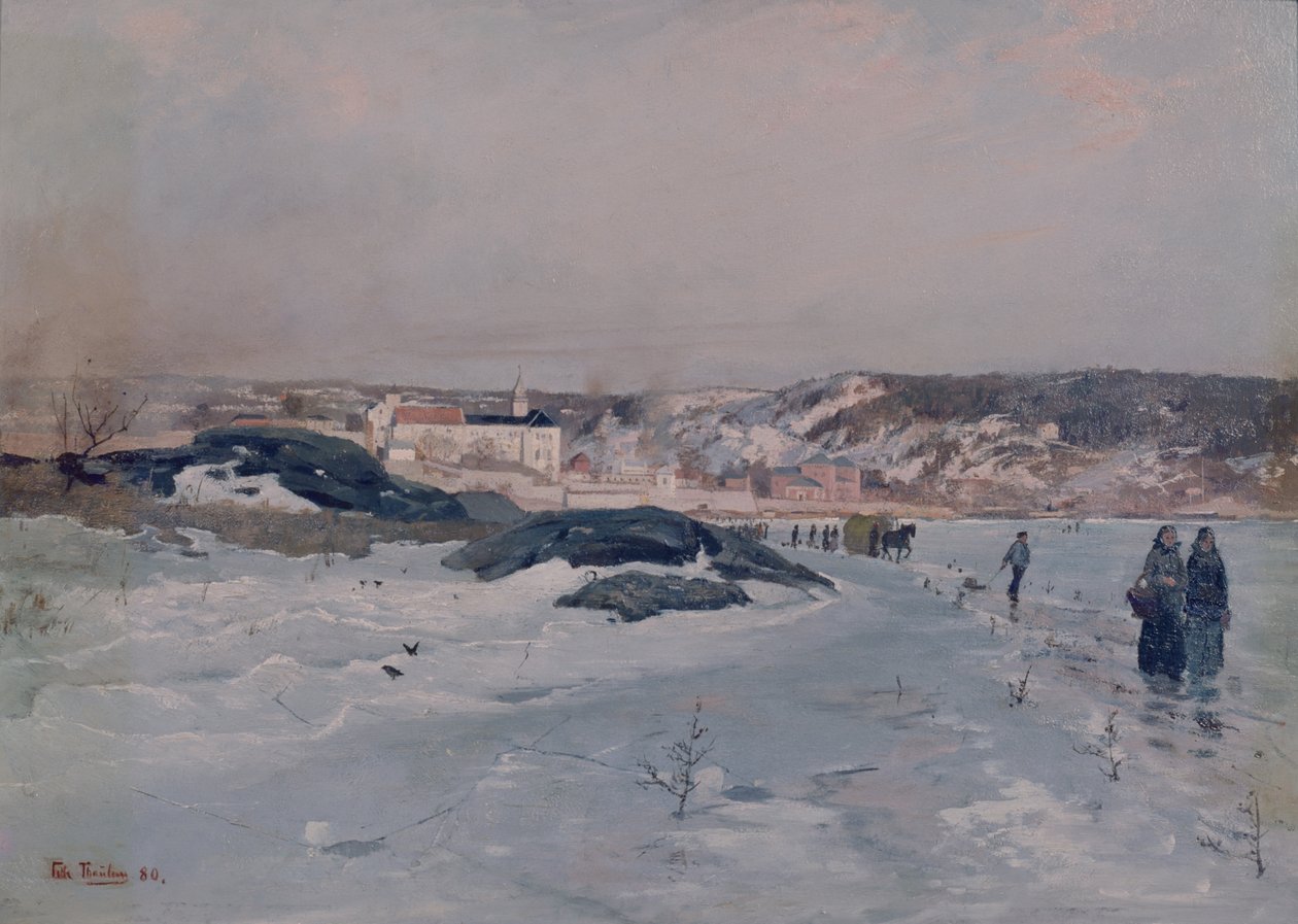 Z Tyvholmenu od Fritz Thaulow