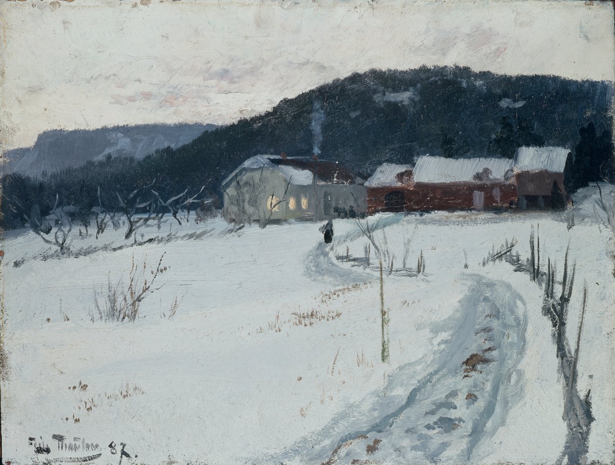 Grini, farma Horní Maja od Fritz Thaulow
