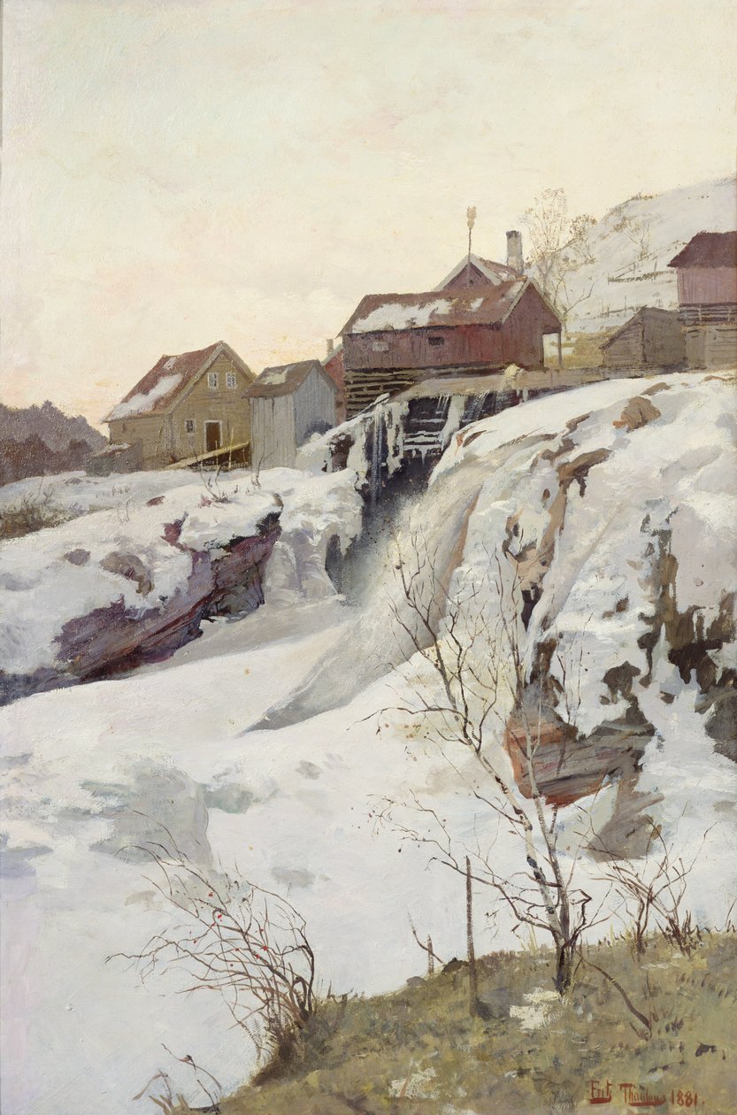 Haug padá od Fritz Thaulow