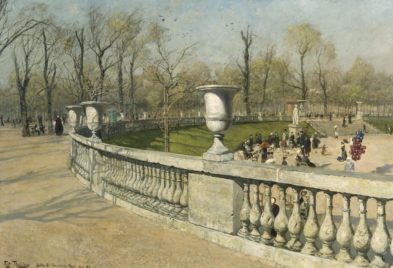 Lucemburské zahrady od Fritz Thaulow