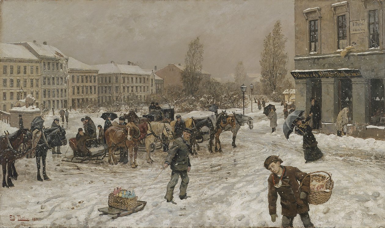 Parlamentní náměstí od Fritz Thaulow