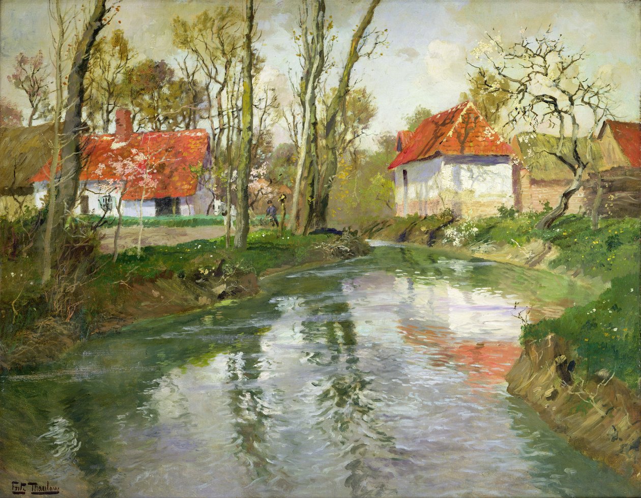 Mlékárna v Quimperle od Frits Thaulow
