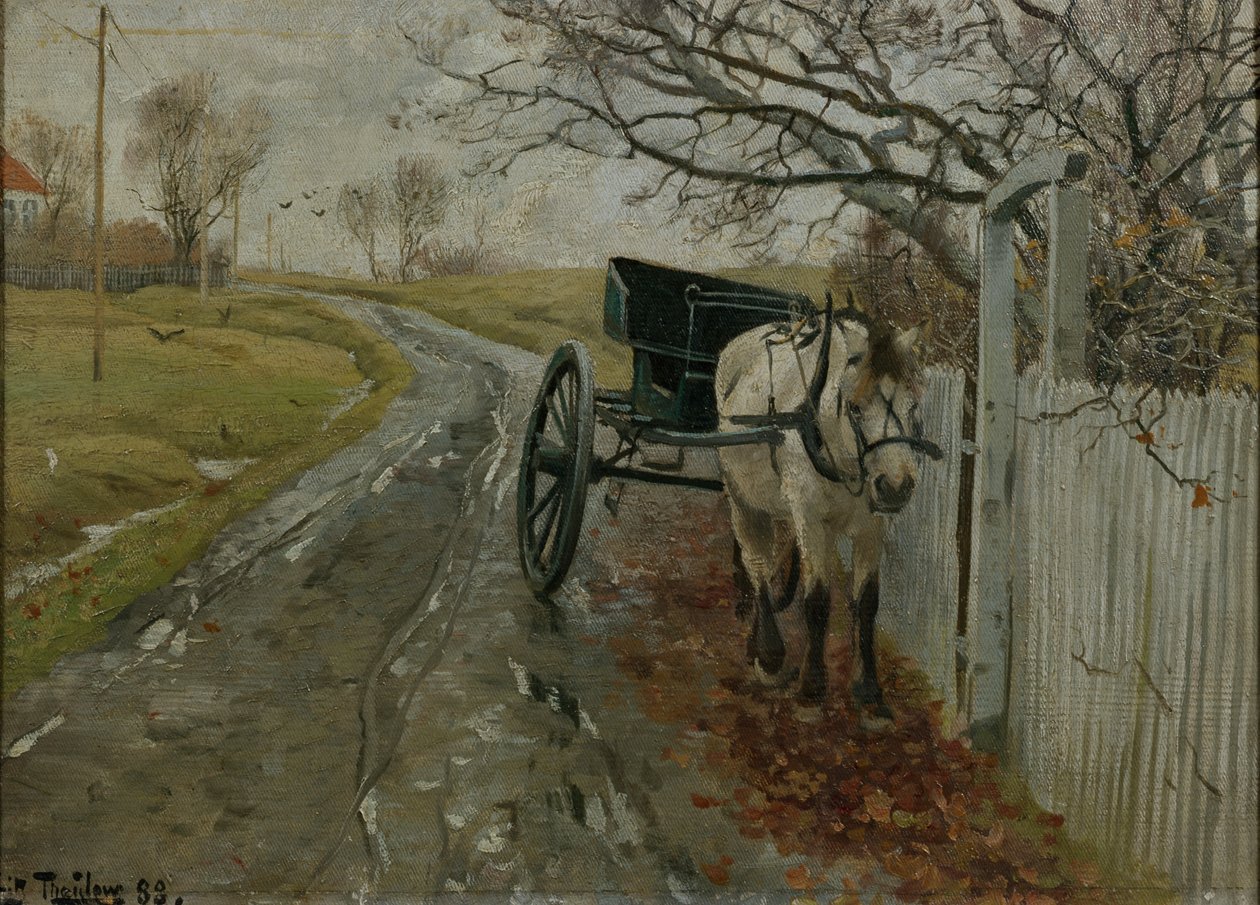 Doktorův kůň od Fritz Thaulow