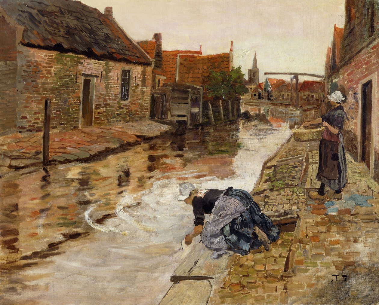 Volendam, od Frits Thaulow