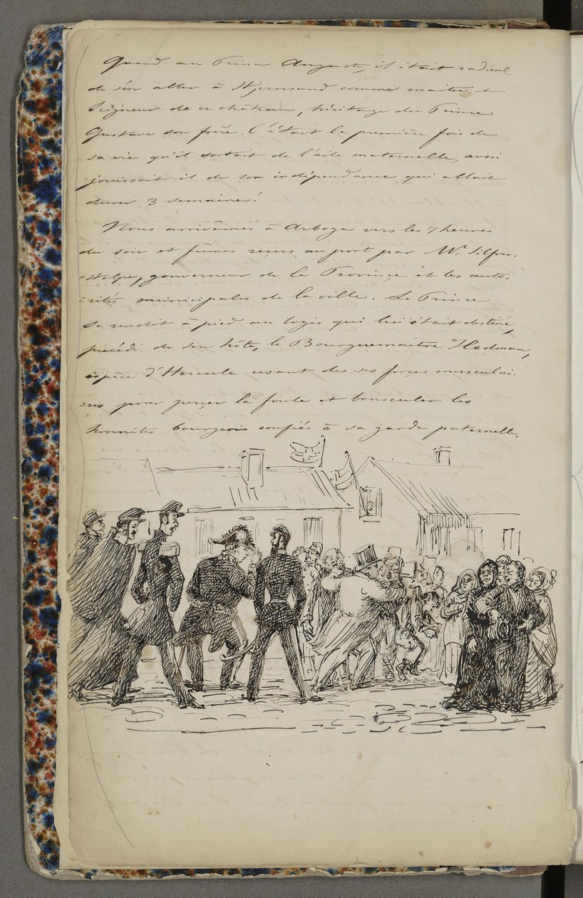 Ilustrace převzata ze soukromého archivu v Národní knihovně s názvem Voyage en Norvège 1856 od Fritze von Dardela od Fritz von Dardel